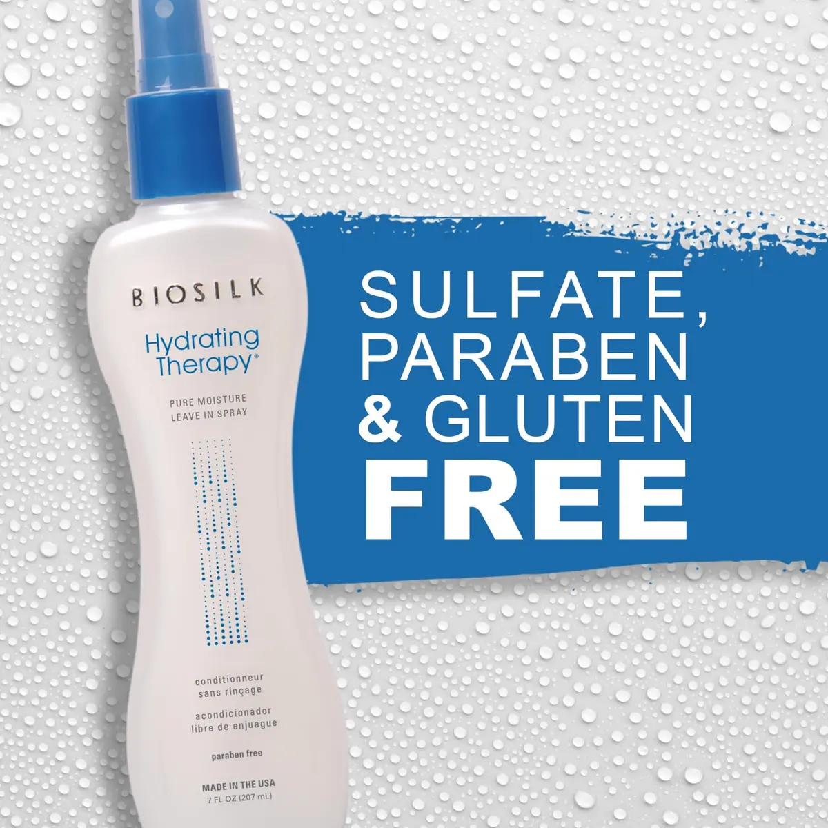BioSilk Hydrating Therapy Pure Moisture 7 Oz | Nourishing Leave-in Spray for Coarse Hair - view 4