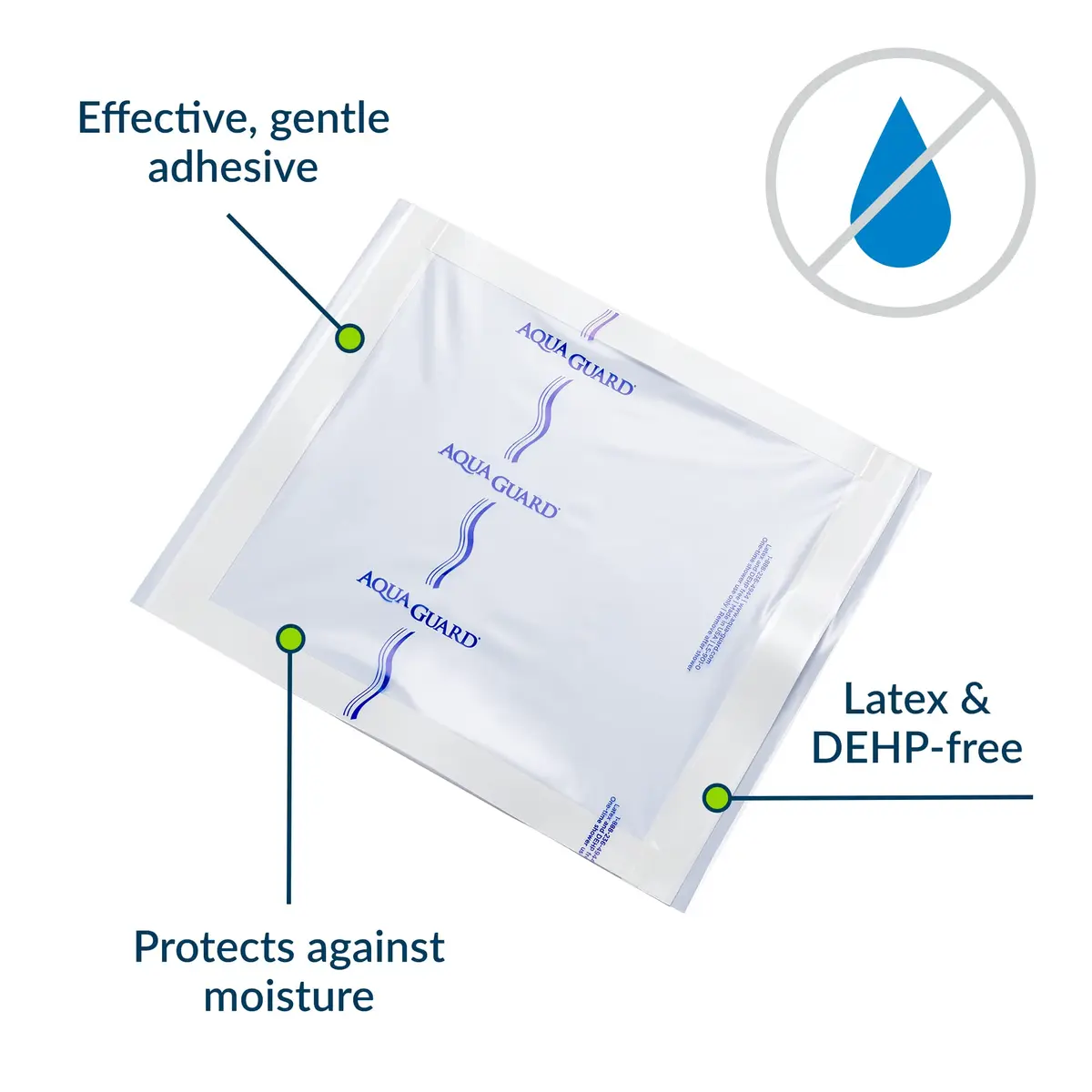 TIDI AquaGuard Wound Cover for Showering 10 in x 12 in | Waterproof, Hypoallergenic, Single-Use Sheets - view 7
