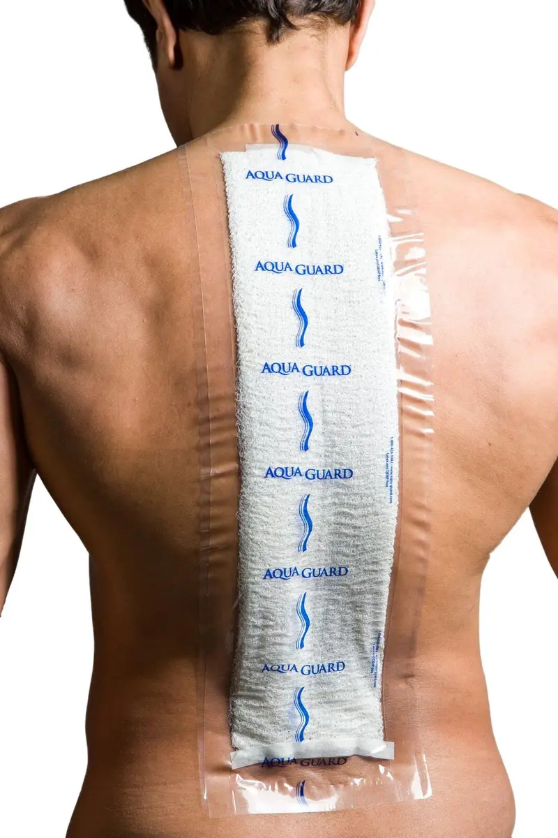 TIDI AquaGuard Wound Cover for Showering 7" x 22" | Waterproof, Hypoallergenic, 7 Sheets - main product image