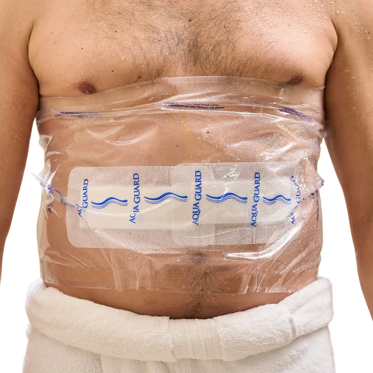 TIDI AquaGuard Wound Cover for Showering 12 in x 24 in (Pack of 7) | Waterproof Shower Sheets for Large Wounds - main product image