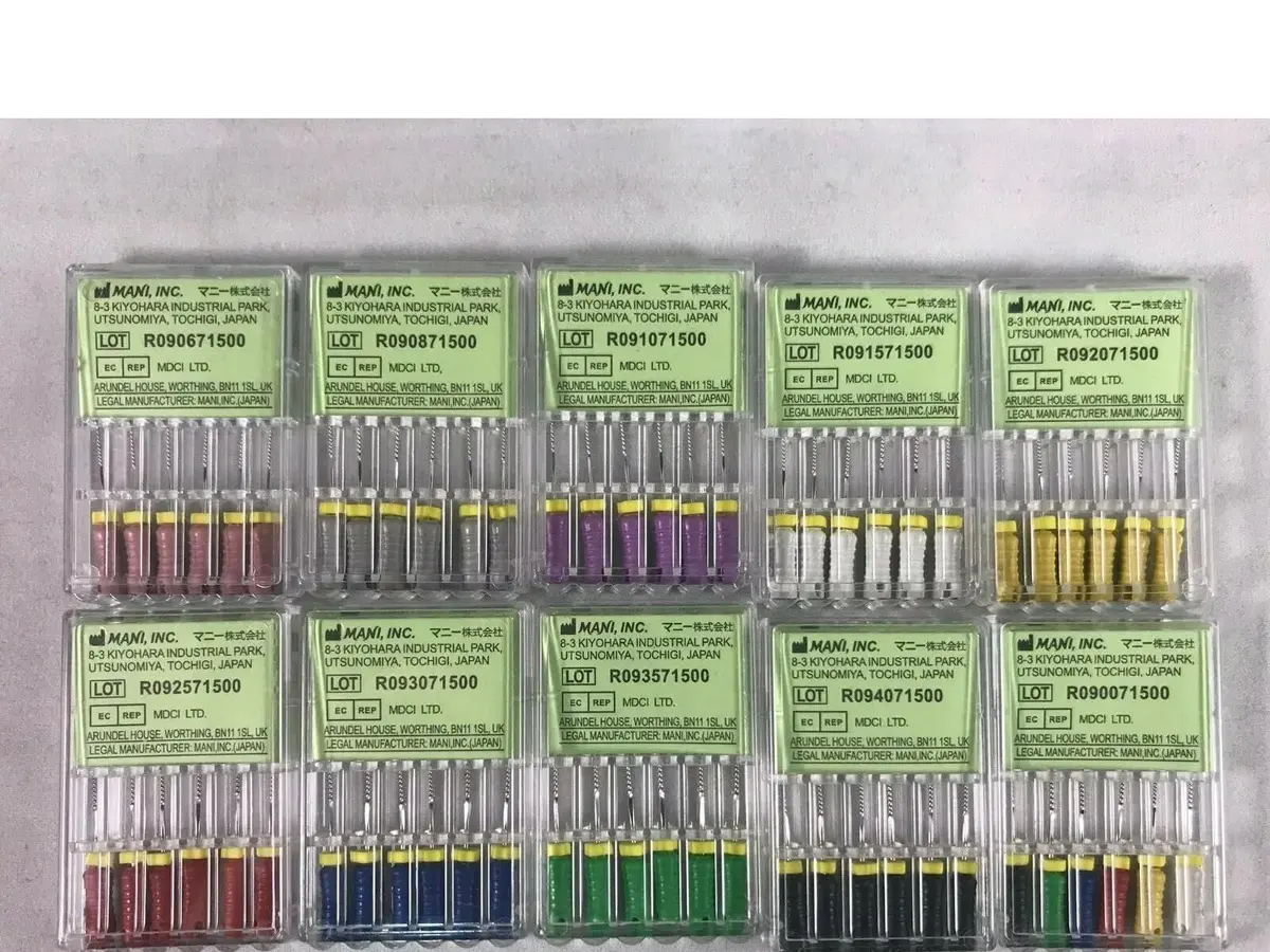 MANI K-Files 31mm #35 6/Box | Safe-End Tip for Endodontic Canal Enlargement - main product image