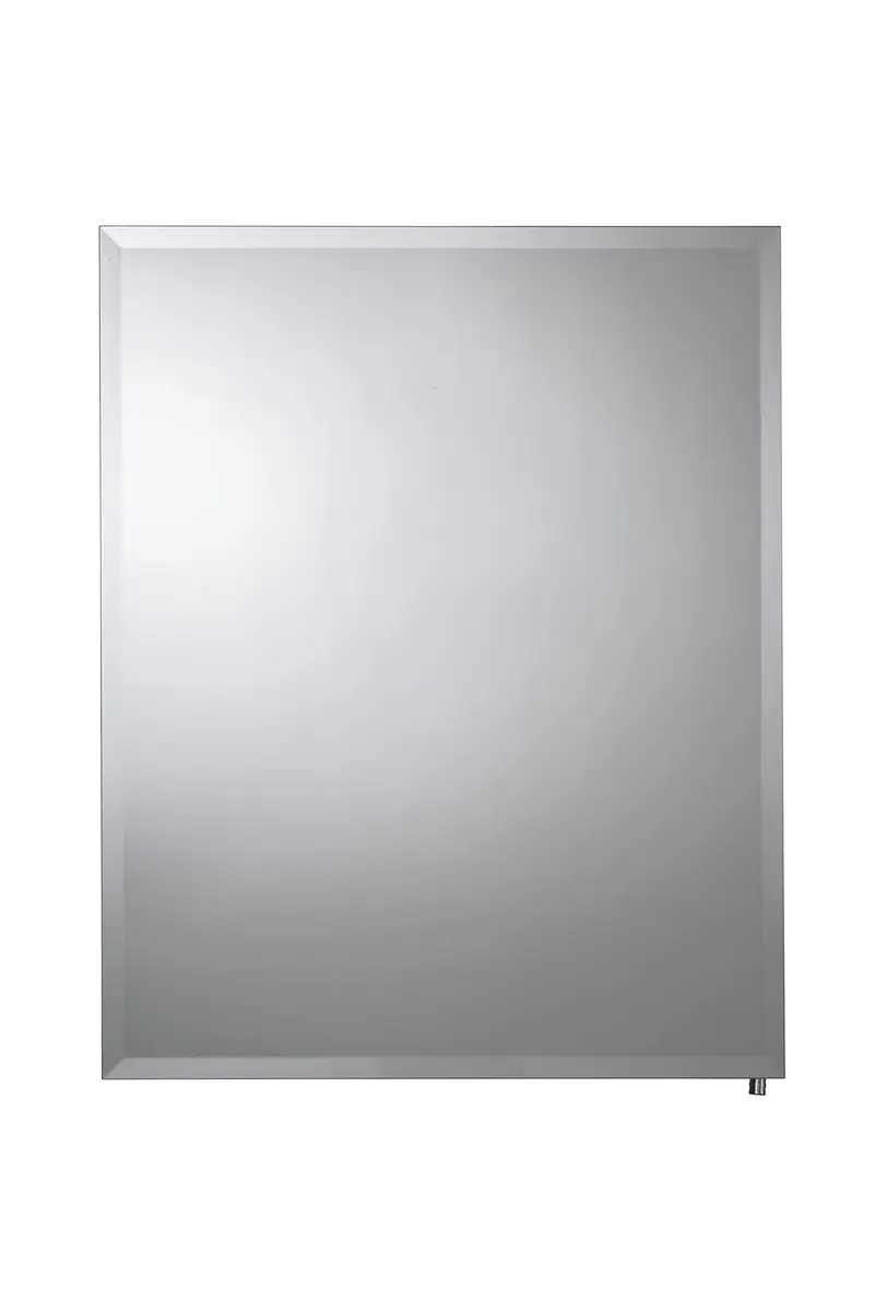 Croydex Winster Single Door Medicine Cabinet 52cm (20") x 41cm (16") | Recessed or Surface Mount Aluminum - view 6