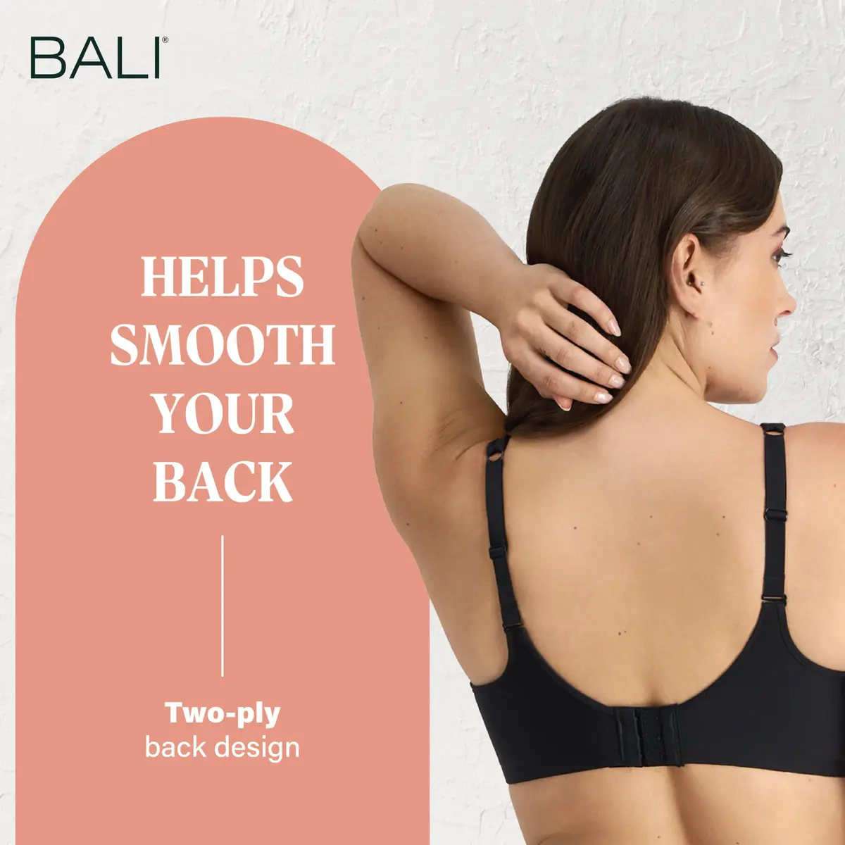 Bali Women's One Smooth U Ultra Light Illusion Neckline Underwire Bra, 36C | Seamless Support for Everyday Comfort - view 8