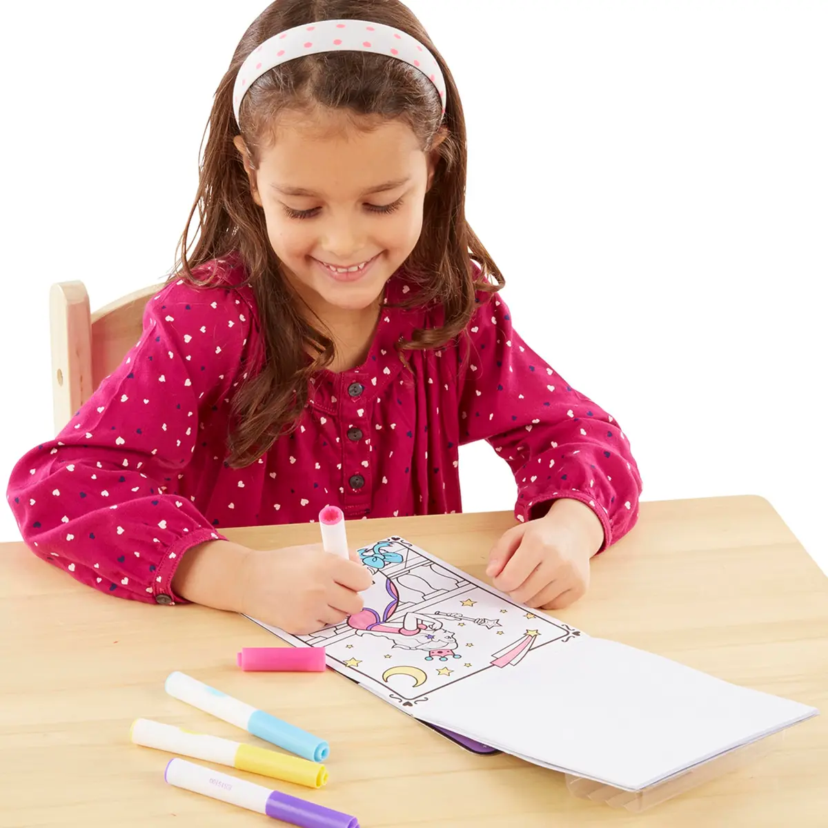 Melissa & Doug On The Go Magicolor Coloring Pad - Princess (18 Pages, 25cm x 15cm) - view 3