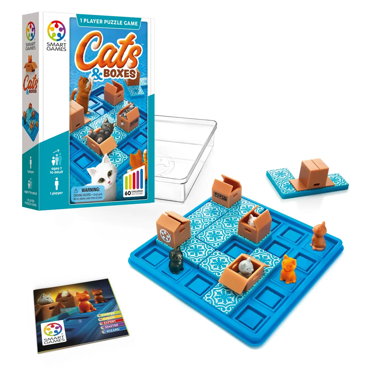 SmartGames Cats & Boxes Logic Puzzle Game 2-Pack | Award-Winning Educational Toy for Ages 7+ - main product image