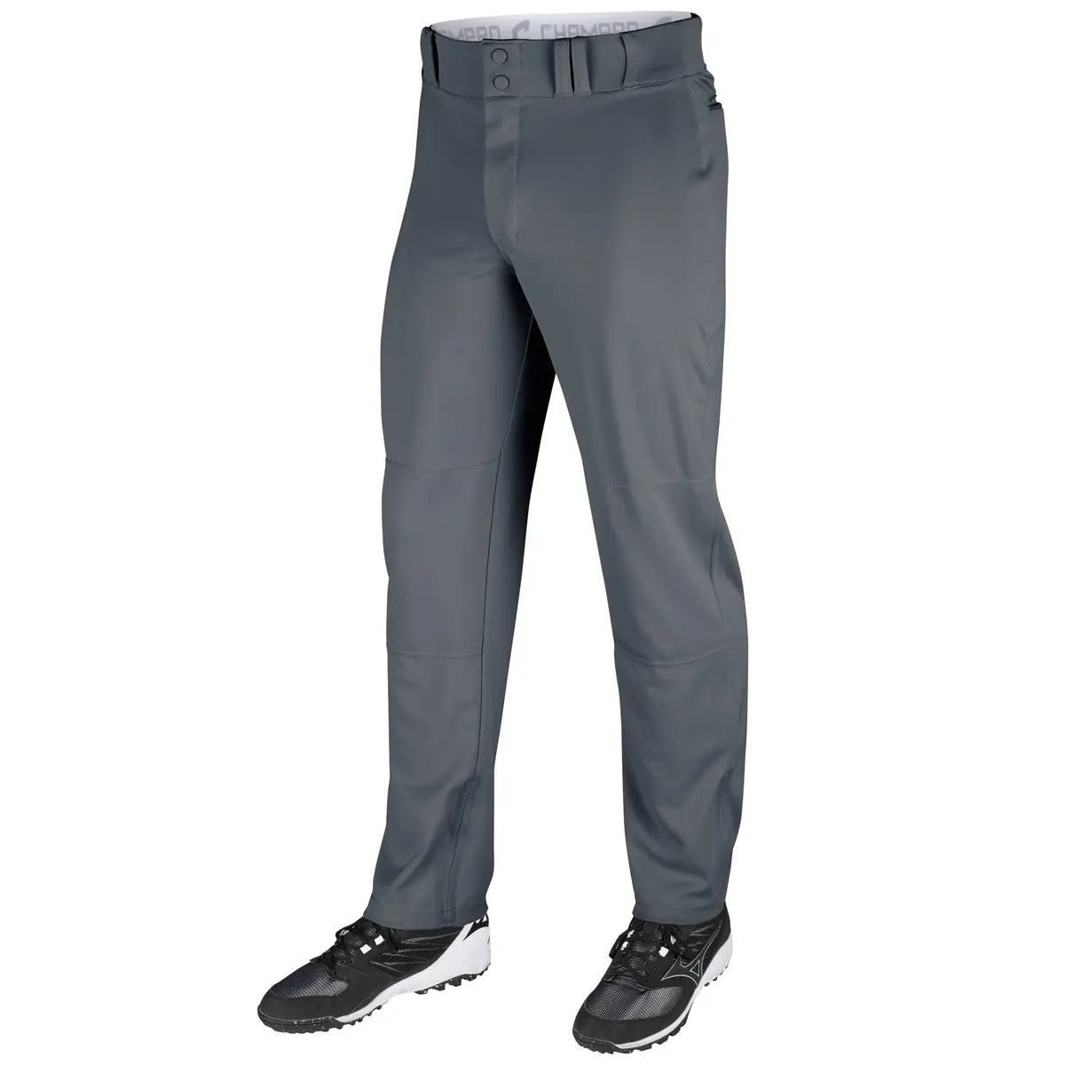 CHAMPRO Mens Bottom Baseball Triple Crown Open Pant, Graphite, Small US | Comfortable, Durable & Adjustable Fit - main product image