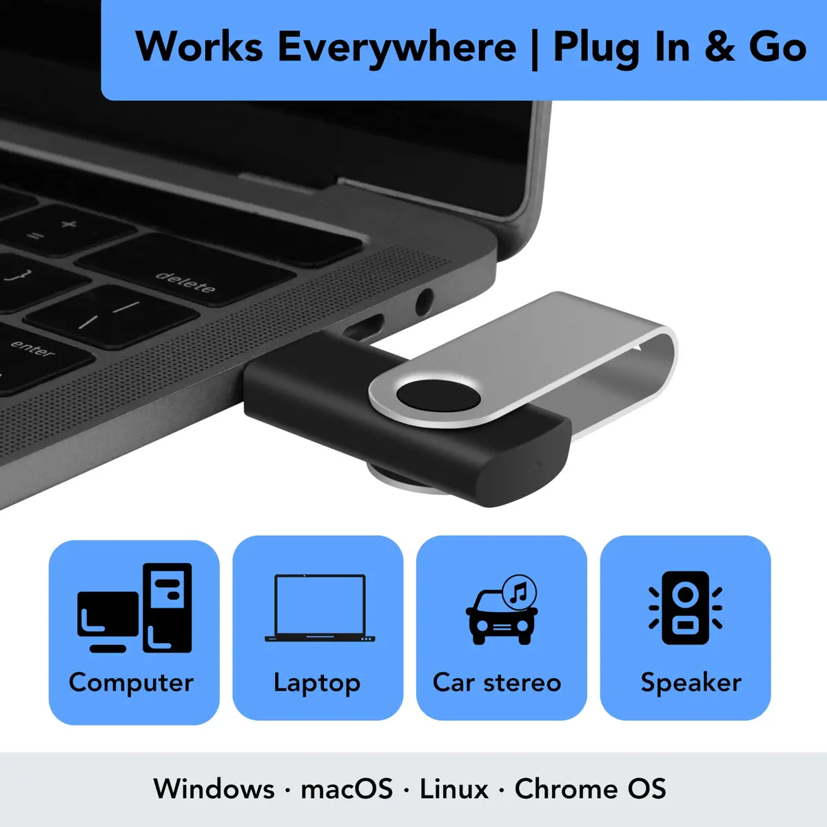 Enfain 16GB USB 2.0 Flash Drive 10 Pack | Swivel Thumb Drives with Labels for Office & Events - view 3