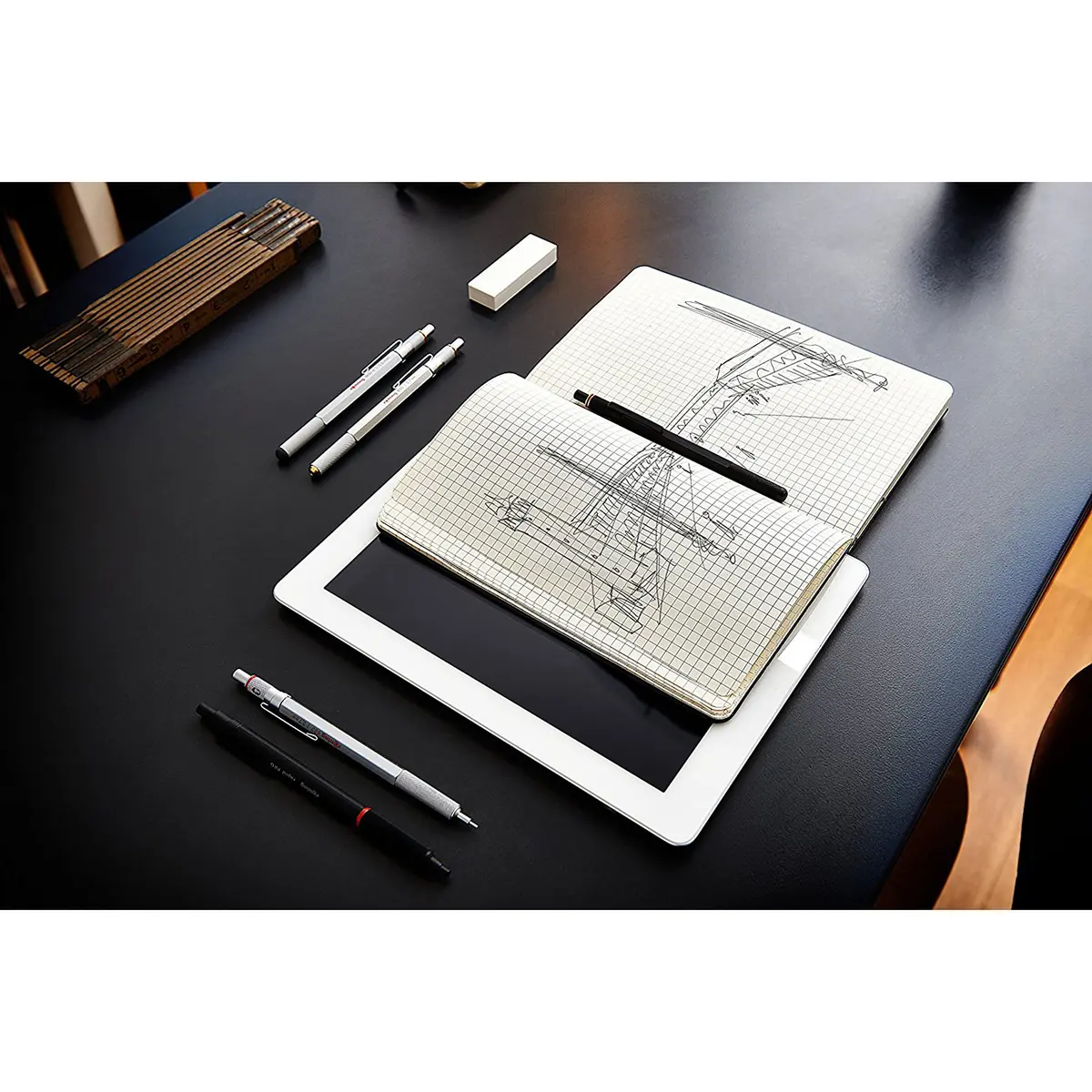 Rotring 800 Mechanical Pencil 0.7mm | Twist & Click Retractable Metal Body - view 9