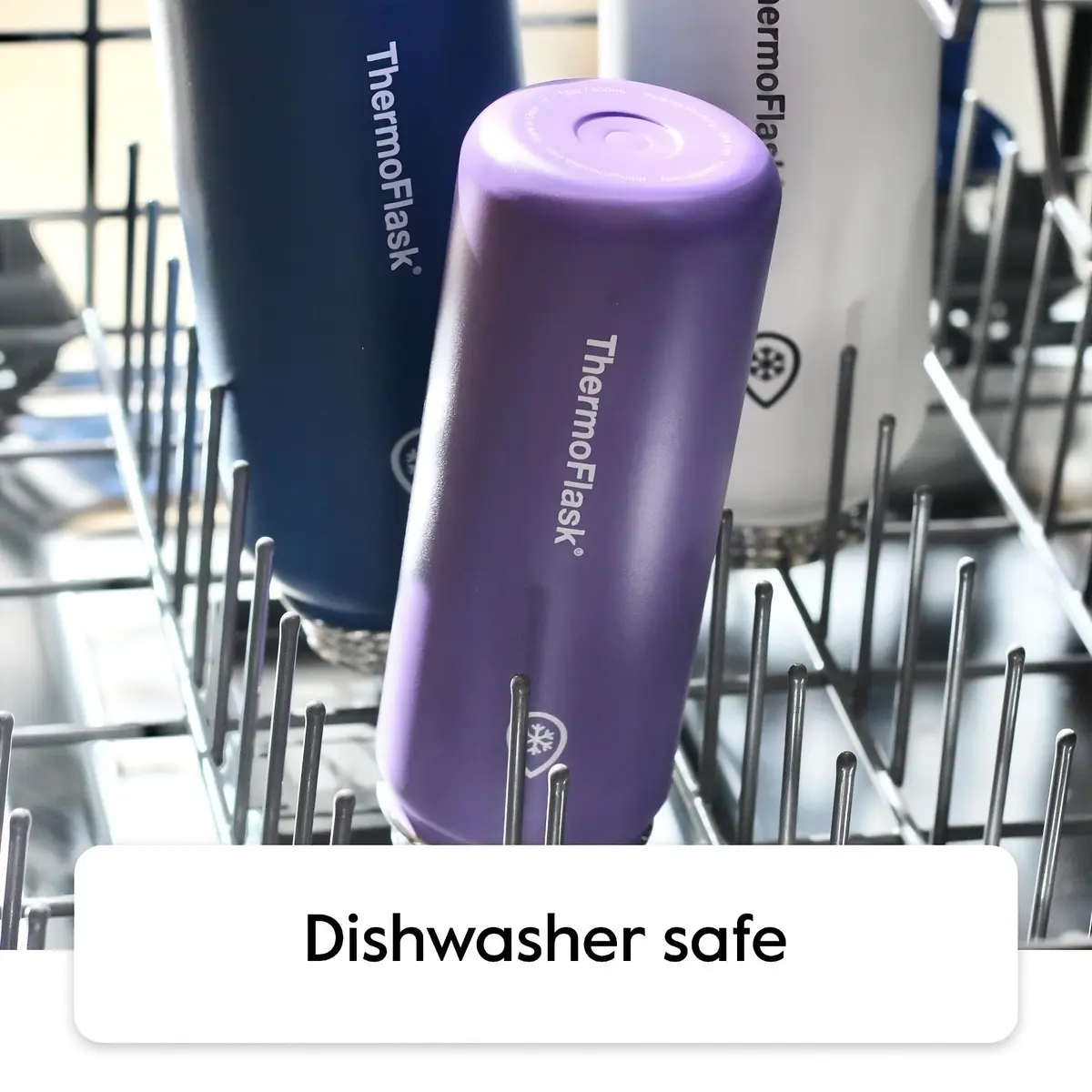ThermoFlask 40 oz (1180 ml) Double Wall Vacuum Insulated Stainless Steel Water Bottle with Chug & Straw Lids | Keeps Drinks Cold 24 hr, Hot 12 hr - view 4