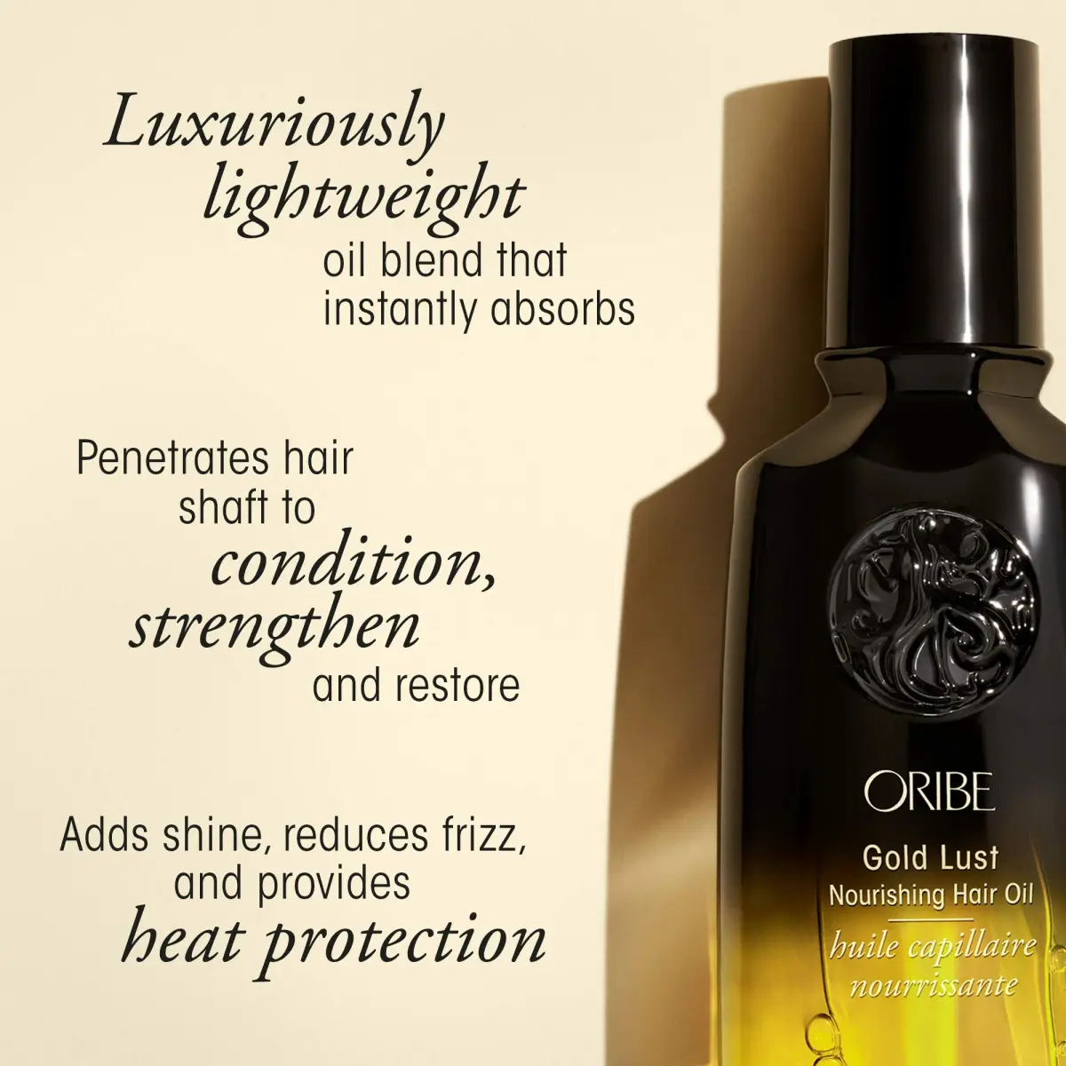 Oribe Gold Lust Hair Oil — 50 ml (1.7 Fl Oz) | Restores, Strengthens & Adds Shine - view 2