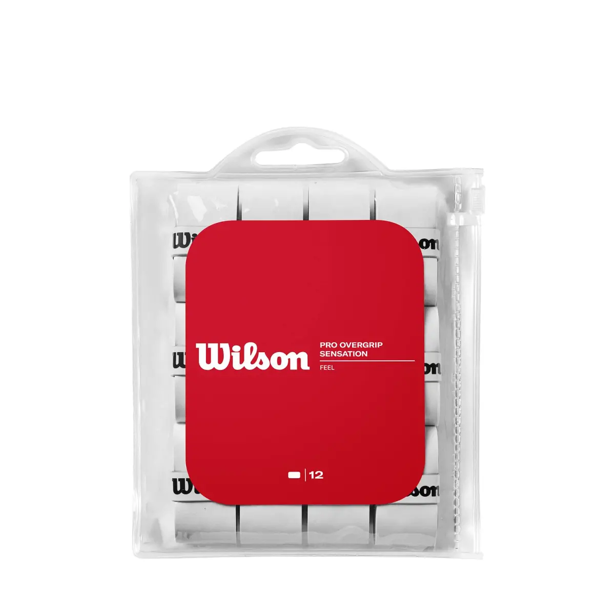 WILSON Sensation Pro Tennis Racquet Over Grip, White | 3 Grips - main product image