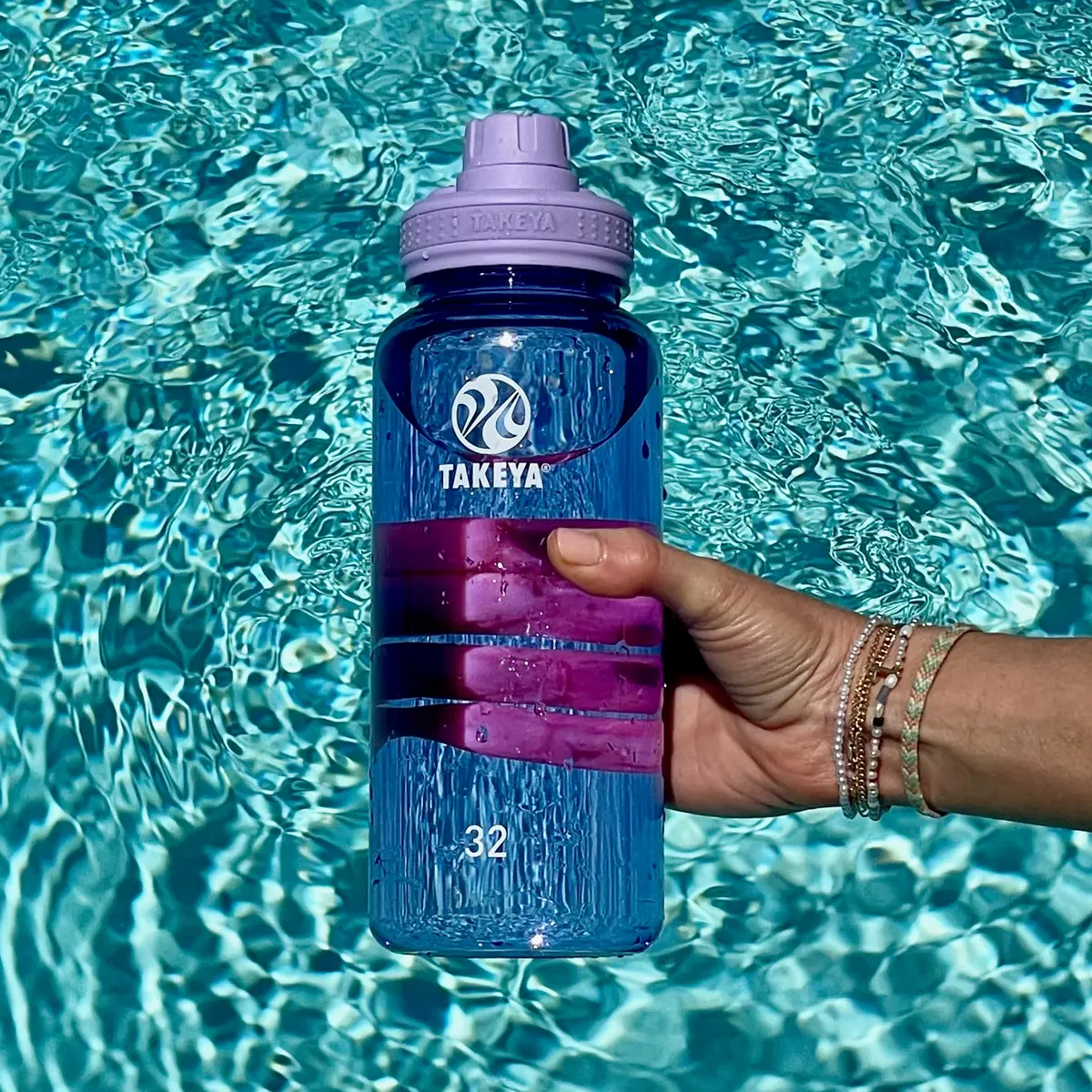 Takeya Tritan Sport Water Bottle with Spout Lid | 24 oz BPA-Free Leak-Proof Hydration - view 3