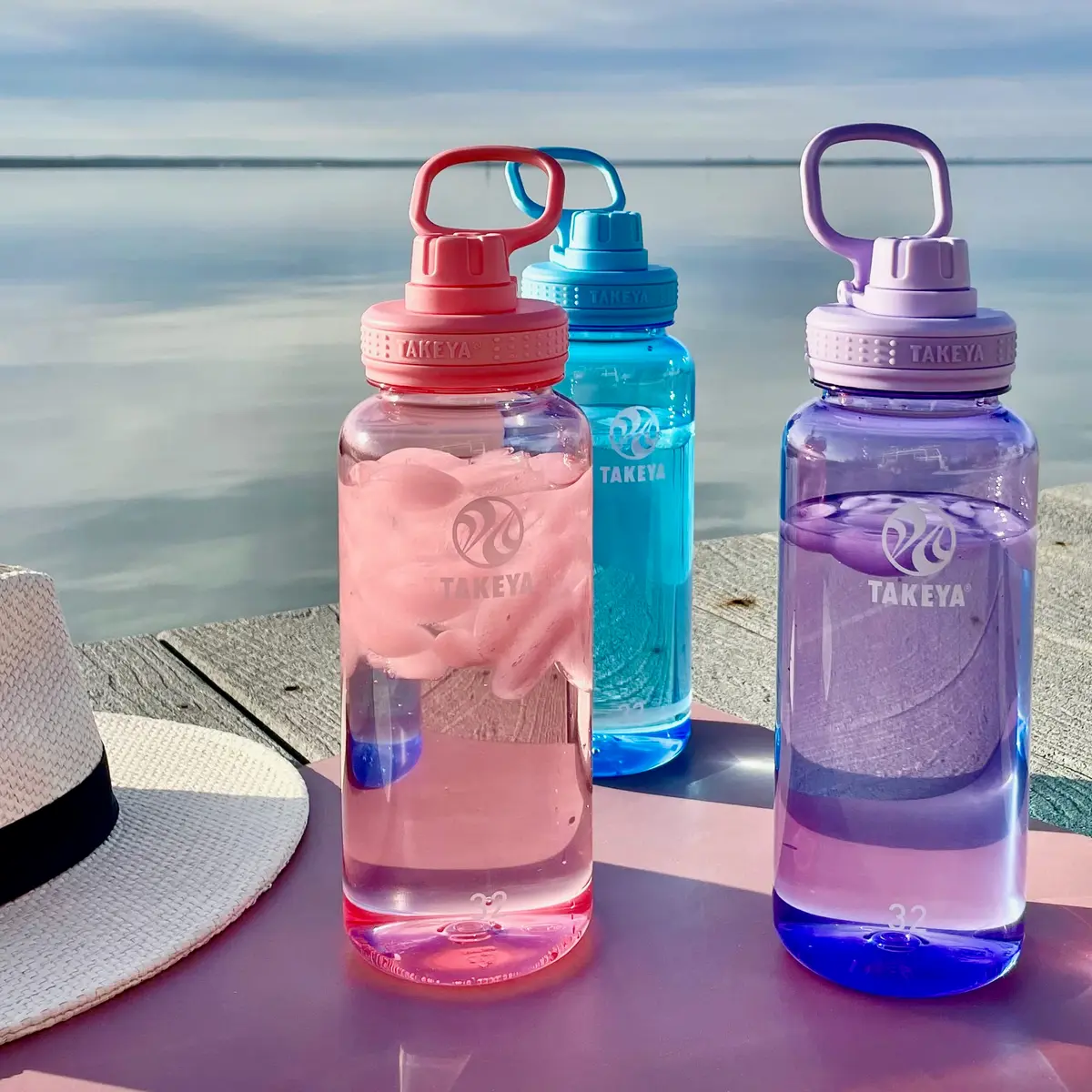 Takeya Tritan Sport Water Bottle with Spout Lid | 24 oz BPA-Free Leak-Proof Hydration - view 4