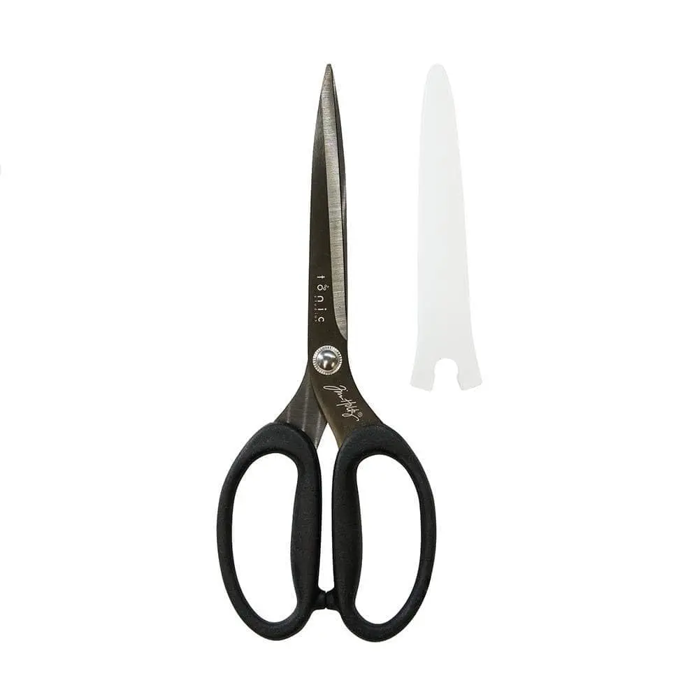 Tonic Studios Scissors All Purpose 9.5 Inch Titanium Snips | Micro Serrated, Non Stick Craft Tool - view 4