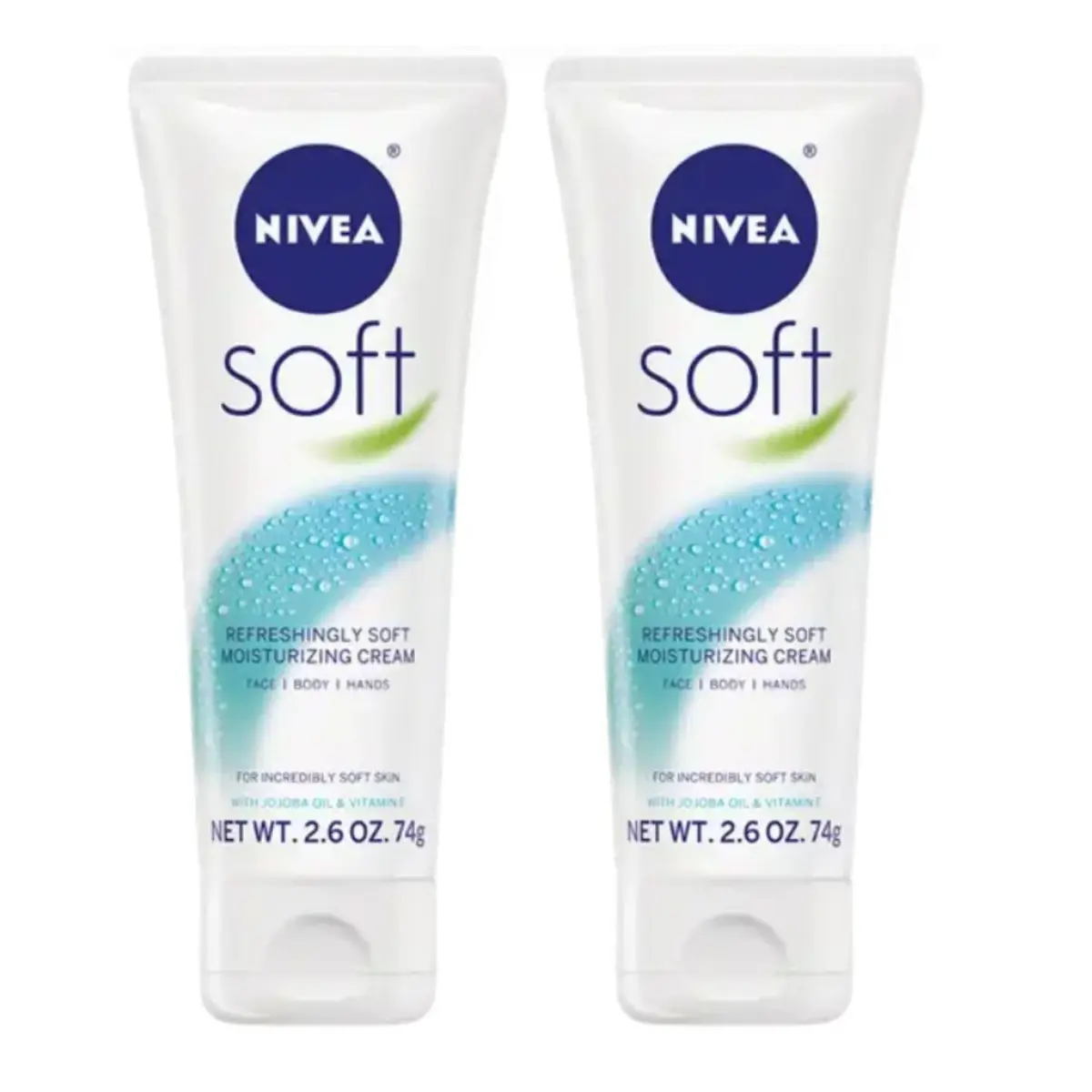 NIVEA Soft All-Purpose Moisturizing Cream 156 g (5.5 oz) | Fast-Absorbing Daily Hydration - main product image