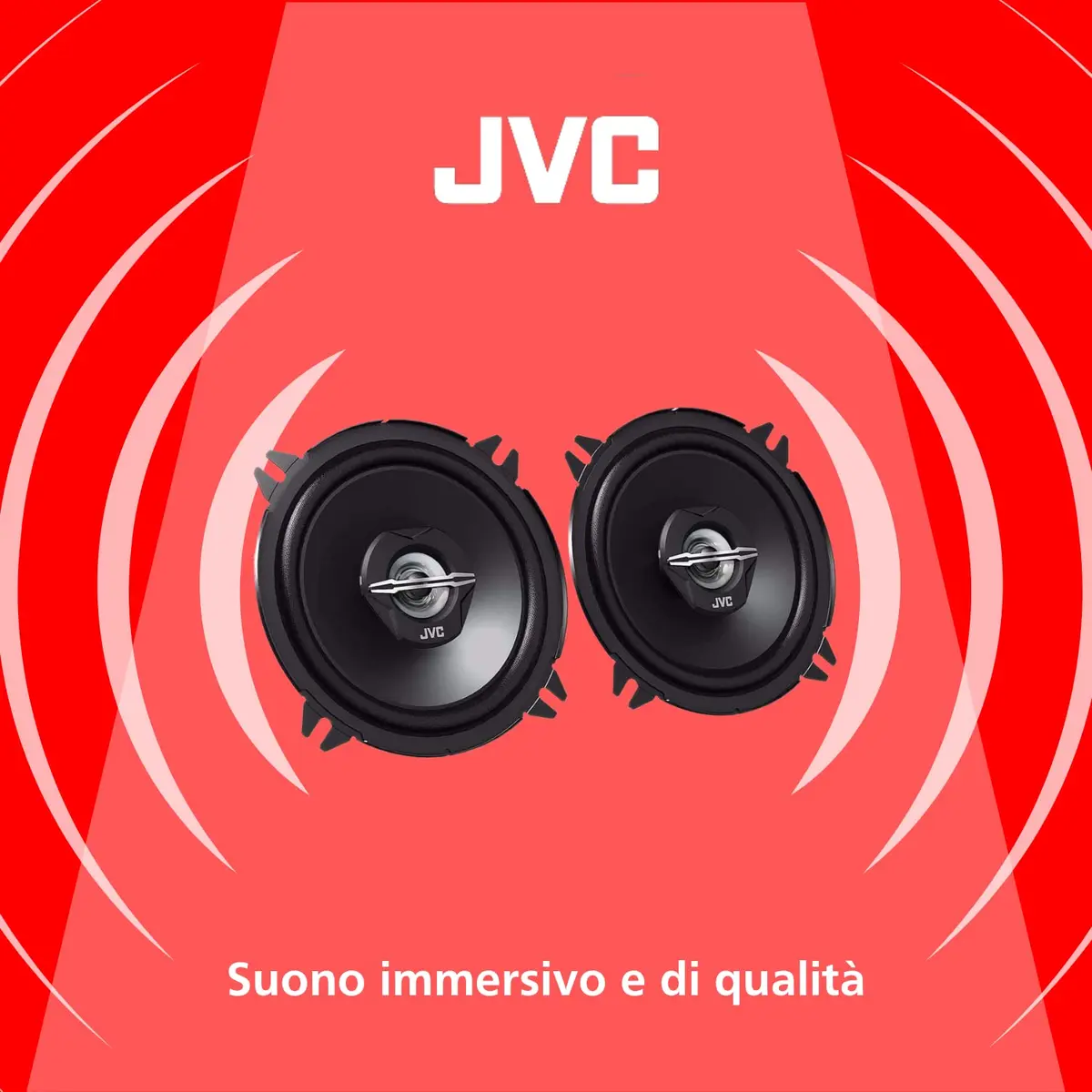 JVC CS-J520X 5.25-Inch 2-Way Coaxial 250W Speakers | Balanced Sound & Easy Fit - view 3
