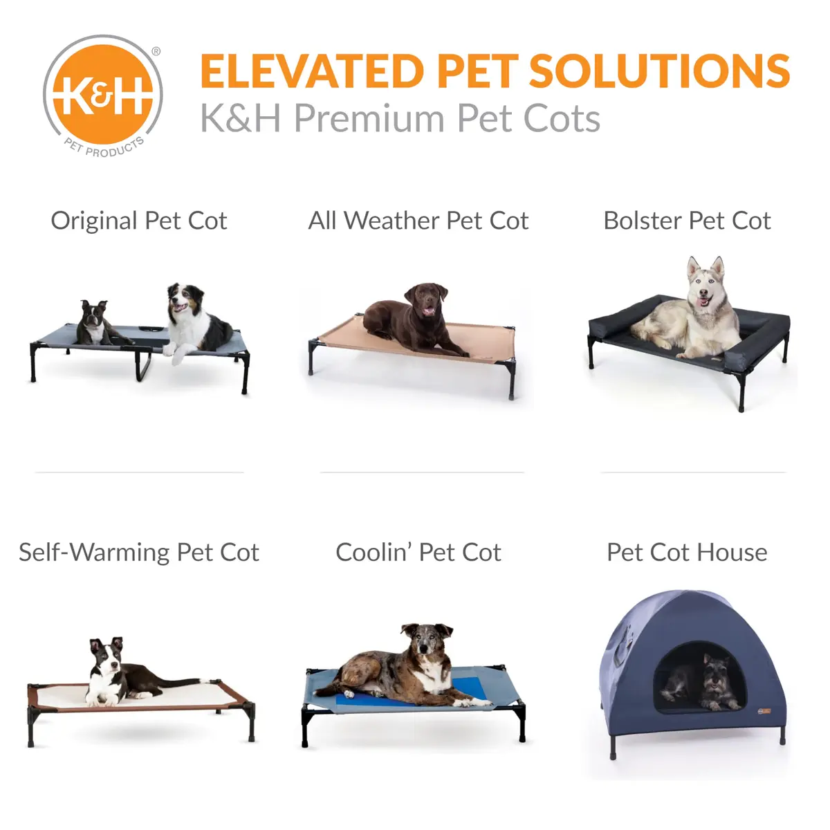 K&H Pet Products Large Outdoor Elevated Dog Bed Pet Cot Replacement Cover 42x30in | Breathable Mesh Cooling - view 8
