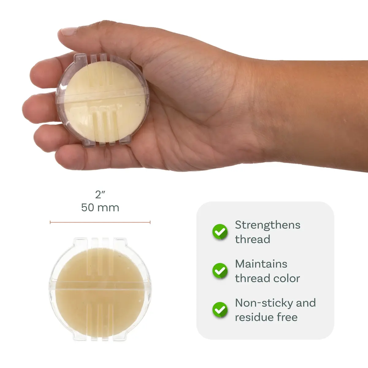 The Beadsmith Wax Blister Pack | Thread Conditioning Wax for Jewelry & Crafts, 0.45 oz - view 3