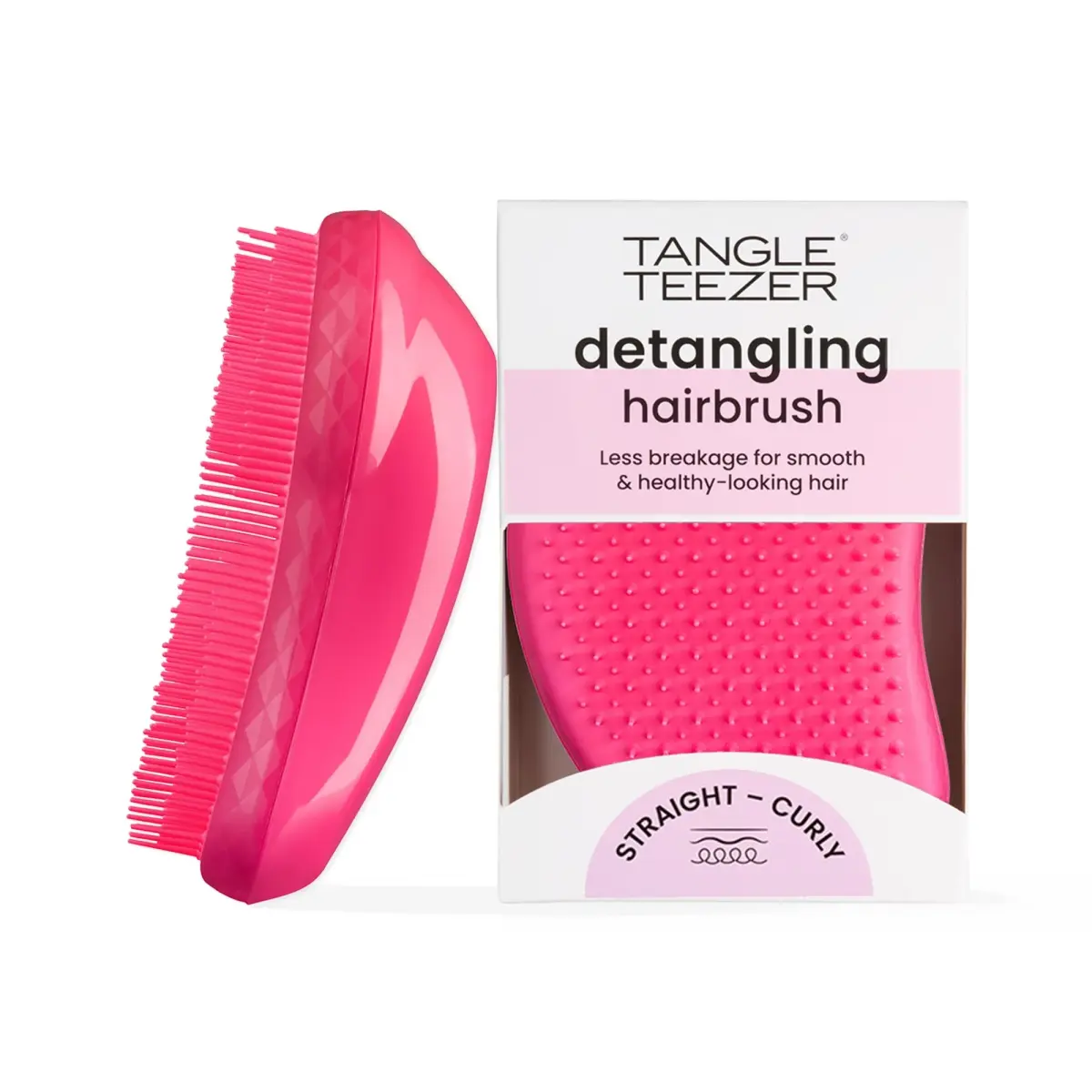 Tangle Teezer Original Detangler Brush Pink Fizz | Detangles Wet or Dry Hair for All Types - main product image