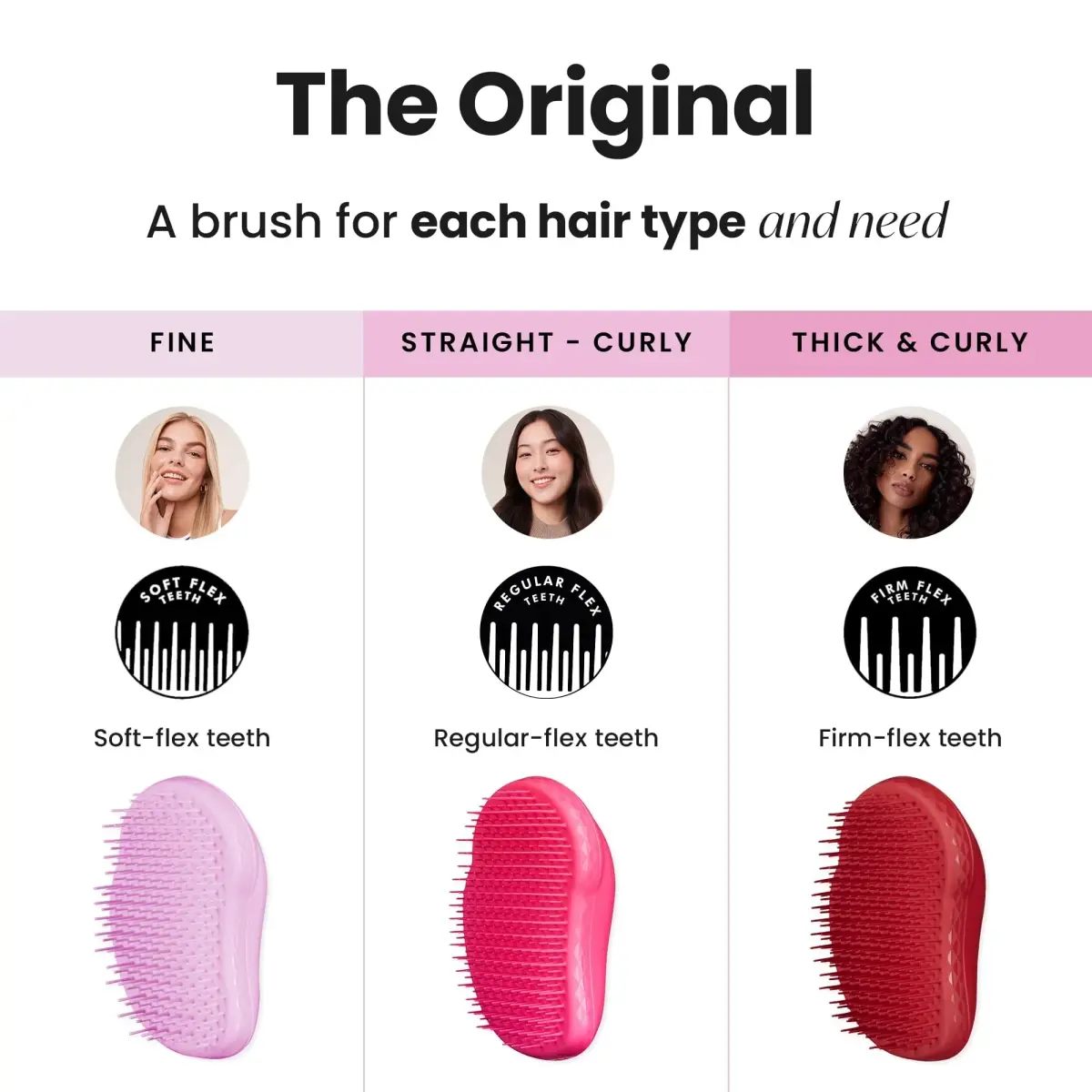 Tangle Teezer Original Detangler Brush Pink Fizz | Detangles Wet or Dry Hair for All Types - view 8