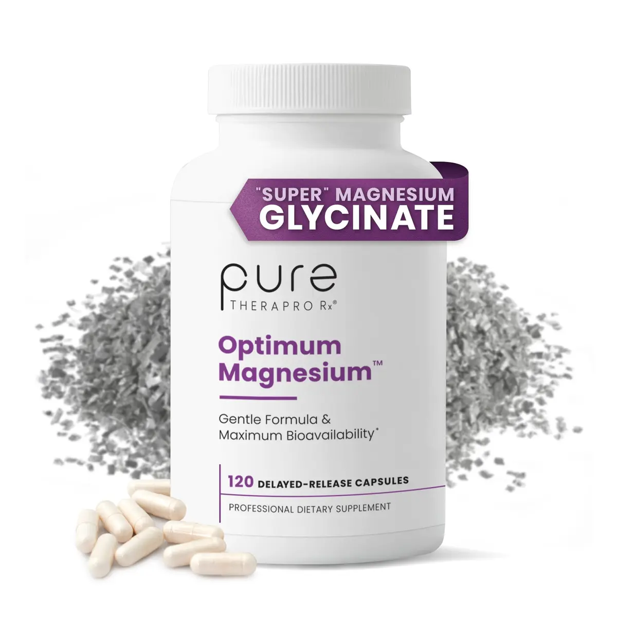 Pure Therapro Rx Magnesium Lysinate Glycinate & Magnesium Malate | Supports Heart, Bones & Energy - main product image