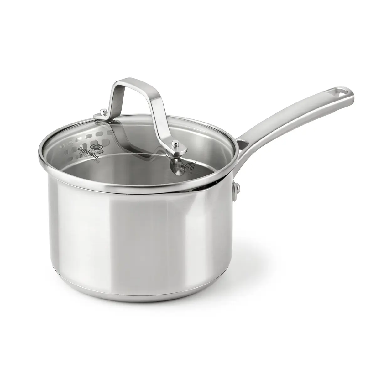 Calphalon Classic Stainless Steel Sauce Pan 1.5-quart | Impact-bonded aluminum base, dishwasher safe, full 10-year warranty - main product image