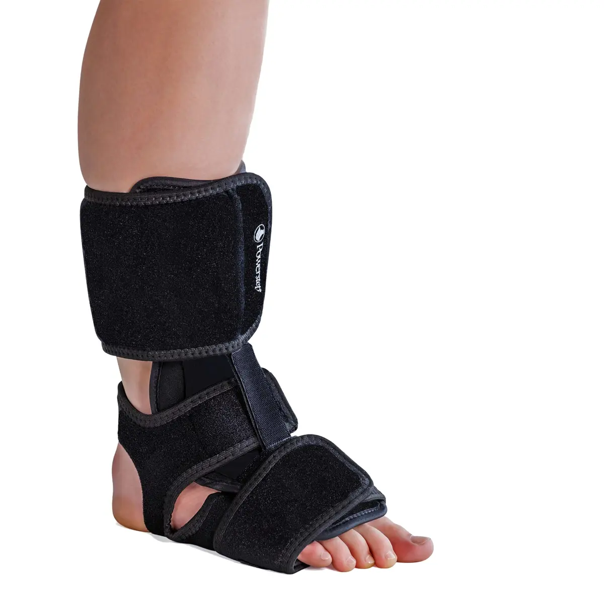PowerStep Dorsal Night Splint Standard Black | FDA Approved Orthopedic Brace for Plantar Fasciitis Relief - main product image