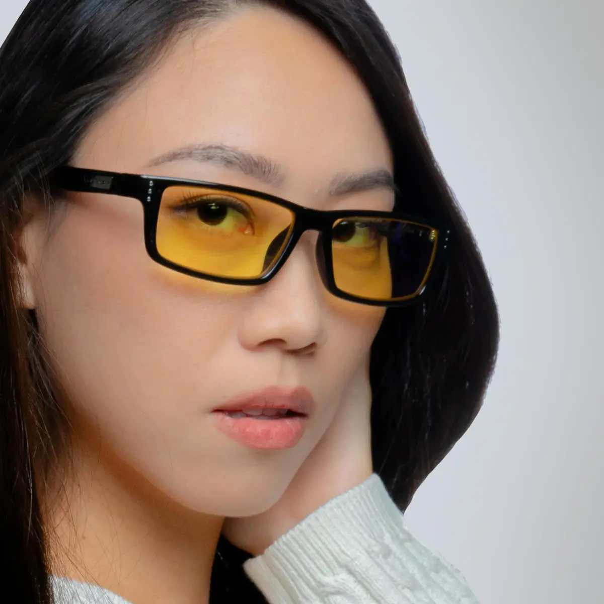 Gunnar Riot Espresso Amber Tint Blue Light Blocking Computer Glasses | Blocks 65% Blue Light - view 5