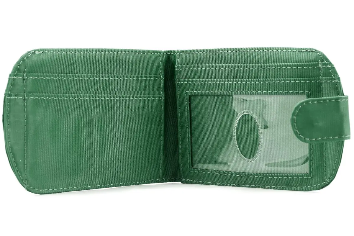 Big Skinny Taxicat Bi-Fold Slim Wallet Verdant Green | Holds Up to 25 Cards, Water Resistant, Lightweight - view 4