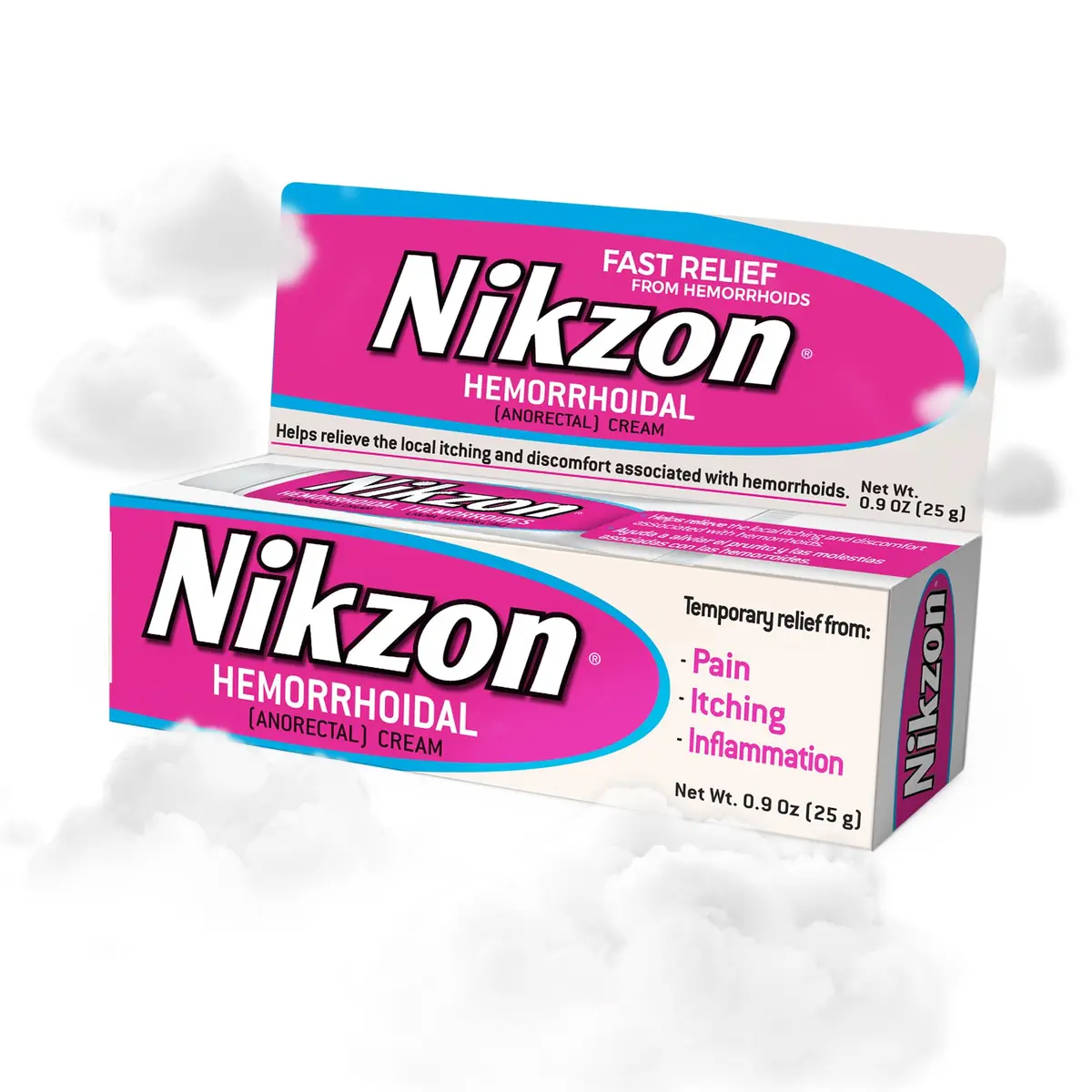 Nikzon Hemorrhoid Cream, 0.9 Oz | Fast Pain & Swelling Relief, Double Effect, USA Import - main product image