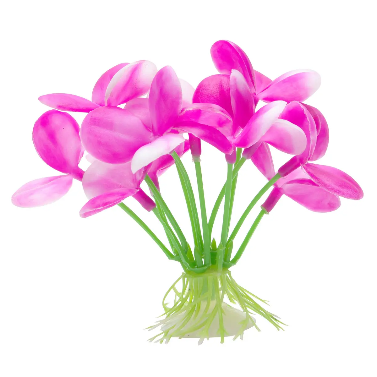 Marina Betta Pink Orchid Aquarium Plastic Plant, 2.75-Inch | Realistic Water-Current Undulation - main product image