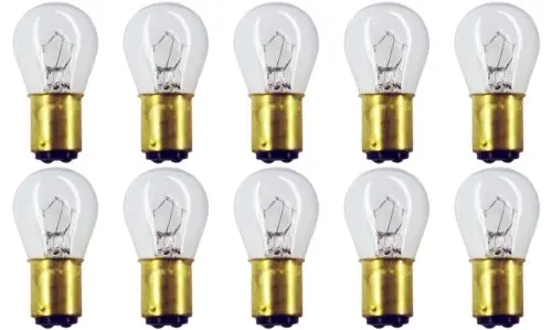 CEC #308 Bulbs 28 V 18.76 W BA15d Base S-8 Shape | Incandescent Light Bulb (28V, Box of 10) - view 2