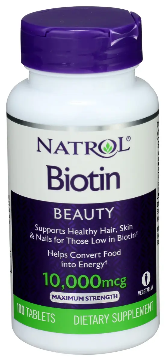 Natrol Biotin Max 10000 Mcg | Supports Hair, Skin & Nails | Vegetarian Tablets - main product image