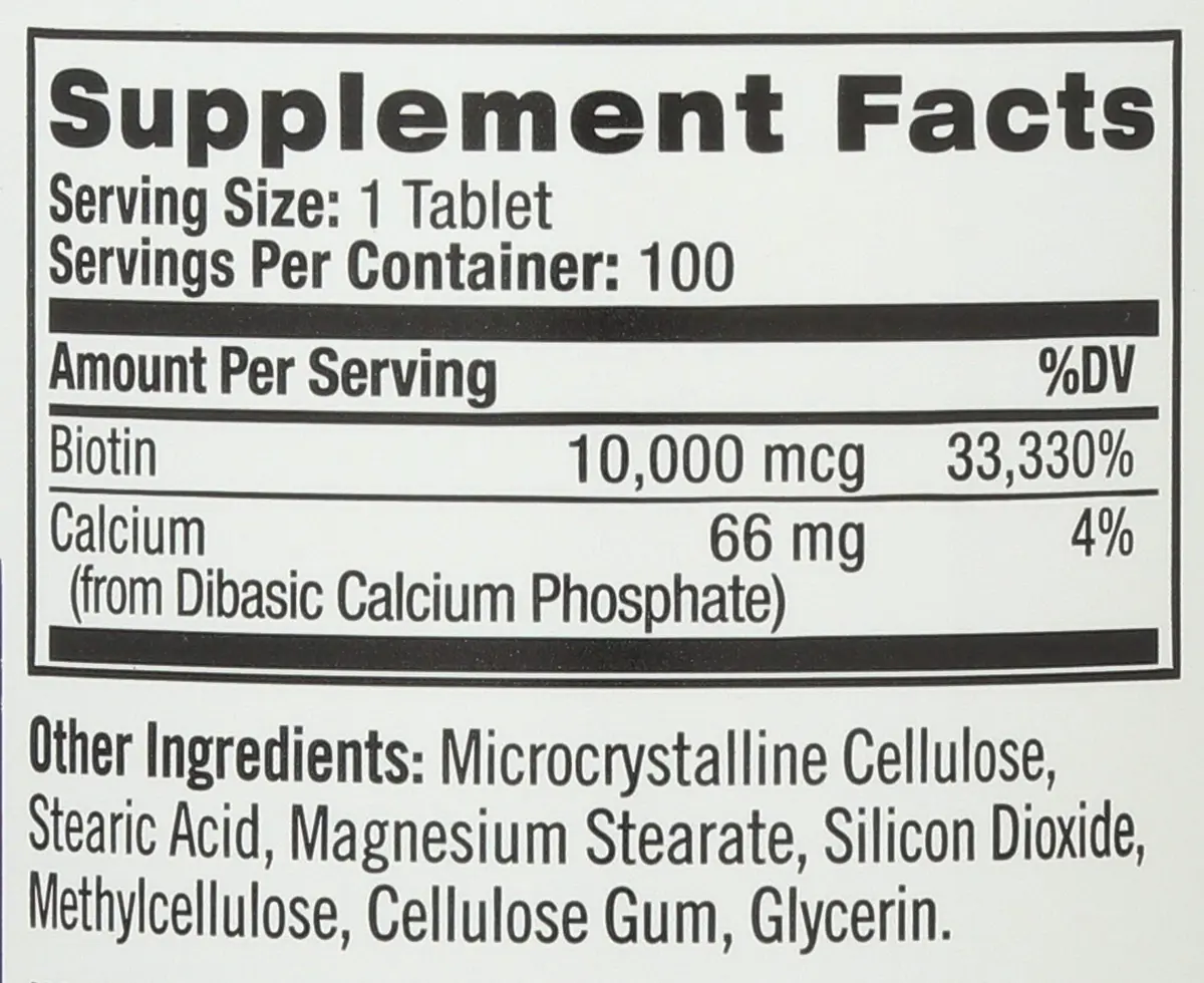 Natrol Biotin Max 10000 Mcg | Supports Hair, Skin & Nails | Vegetarian Tablets - view 3