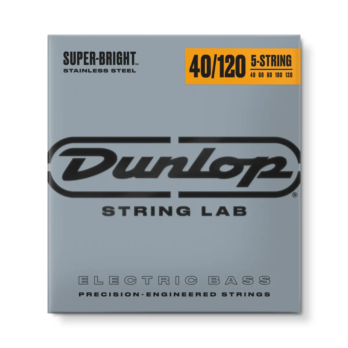 Jim Dunlop Super Bright Stainless Steel Bass Strings 40-120 | 5-String Set | 0.15 kg (0.33 lb) - main product image