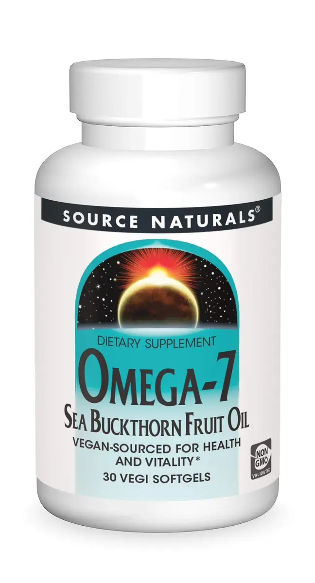 Source Naturals Omega-7-30 Vegan Softgels | Vegan Omega-7 Fatty Acid Supplement for Vitality (70-120 chars) - main product image