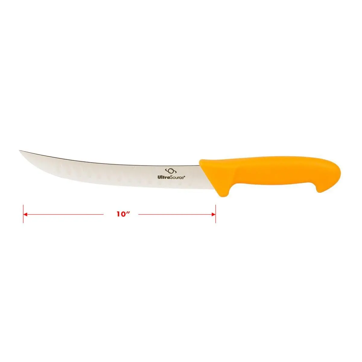 ULTRASOURCE 10" Cimeter Butcher Knife with Poly Handle | Heavy-Duty Meat Cutting Tool - view 3