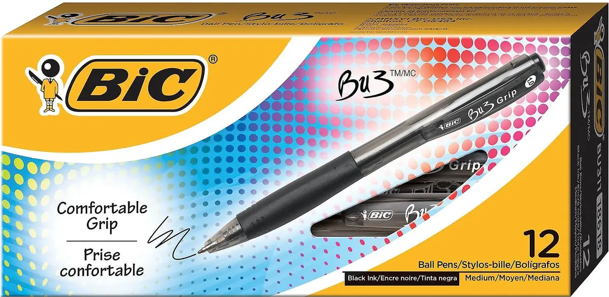 BIC Retractable Ballpoint Pen, Bold, 1.0mm | Comfortable Grip & Sleek Design - view 5