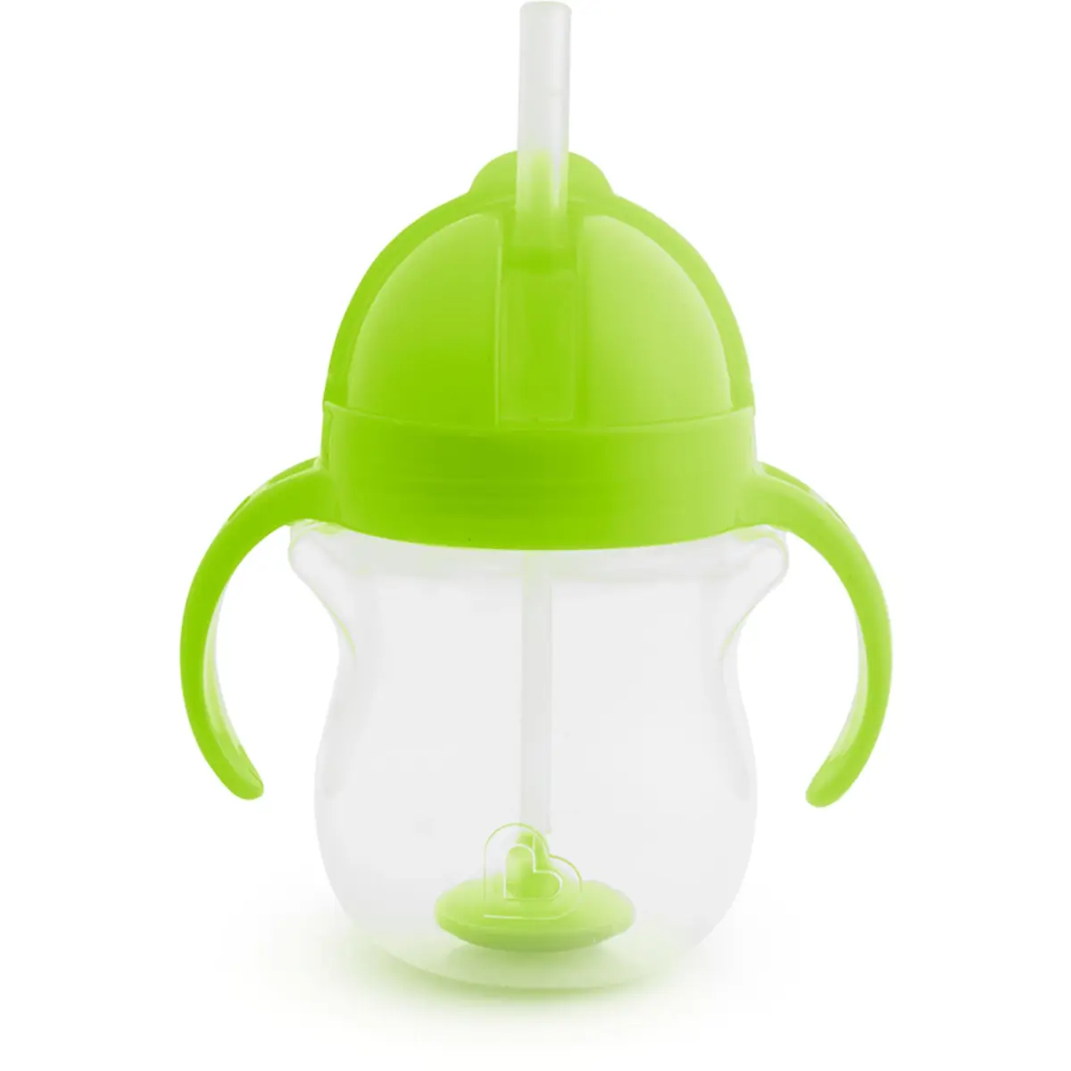 Munchkin Any Angle Weighted Straw Sippy Cup for Toddlers, 7 Ounce (207ml), Green | Spill-Proof Trainer Cup for Babies 6+ Months - main product image