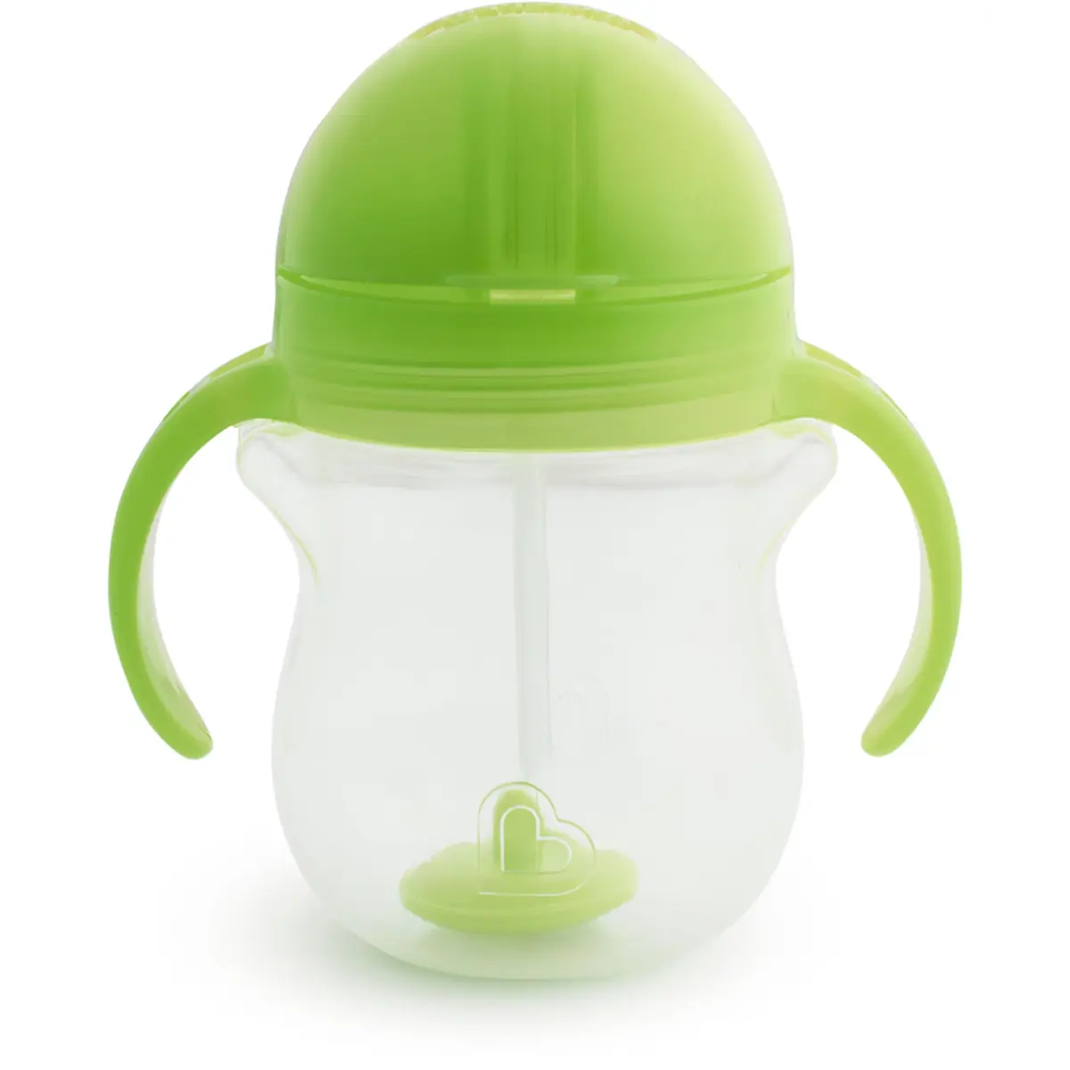 Munchkin Any Angle Weighted Straw Sippy Cup for Toddlers, 7 Ounce (207ml), Green | Spill-Proof Trainer Cup for Babies 6+ Months - view 4