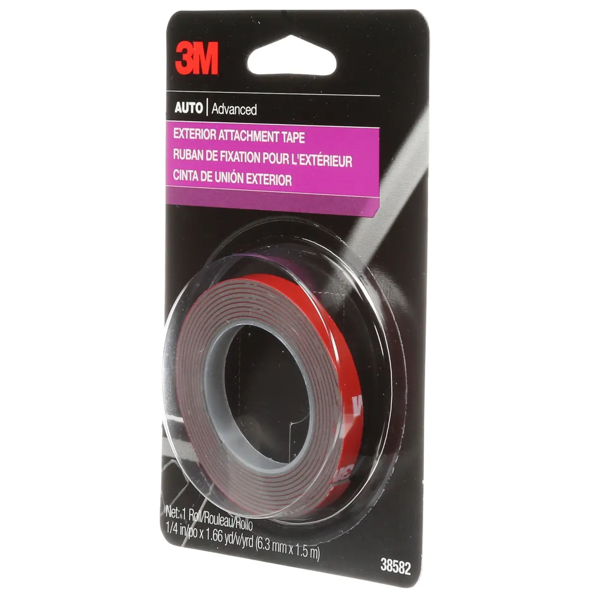3M Auto Exterior Attachment Tape, 1/4 in x 5 ft | Heavy Duty Double-Sided Automotive Tape for Car Trim & Badges - view 6