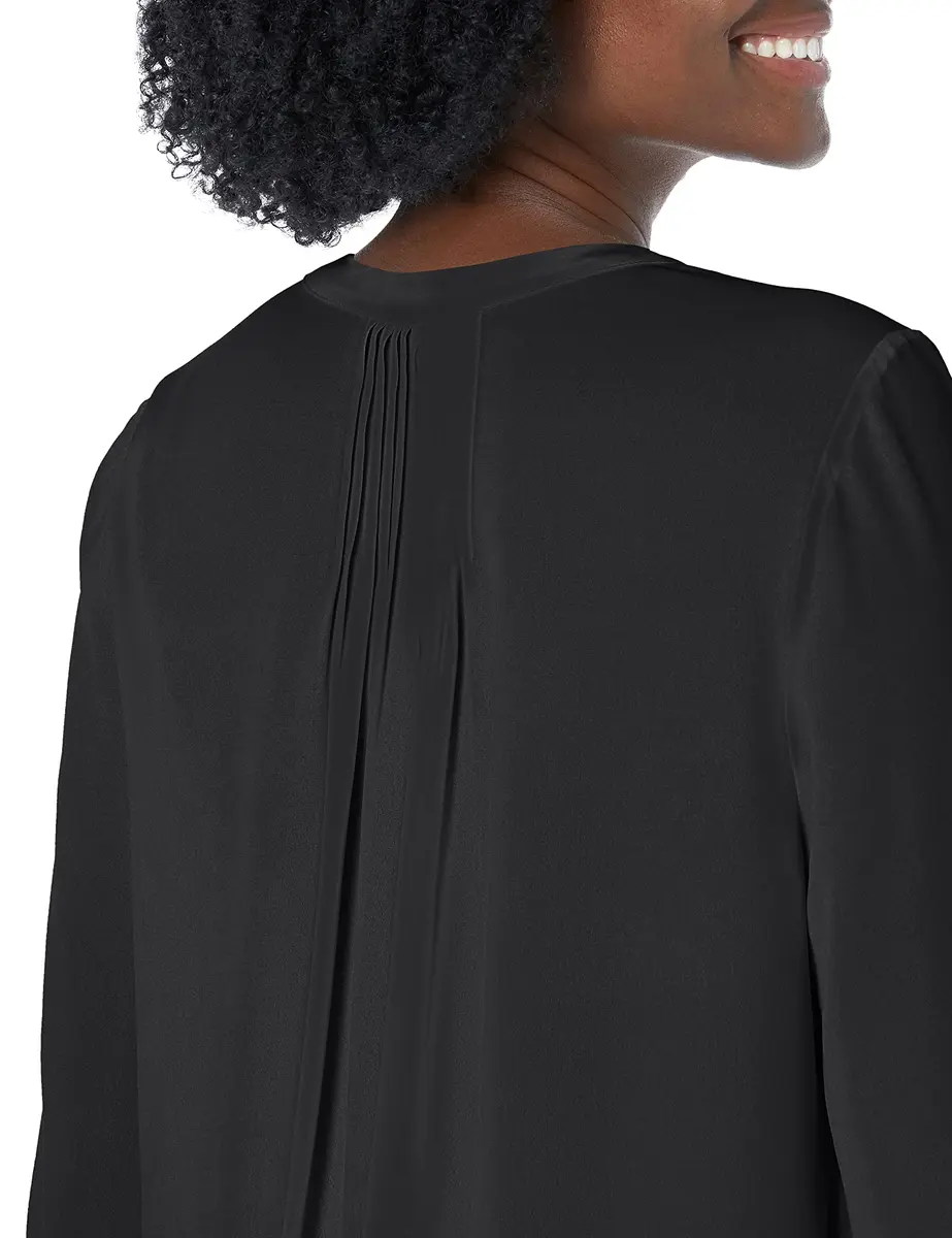 NYDJ Women’s Three-Quarter Sleeve Pintuck Blouse | Classic Lightweight Top - view 3