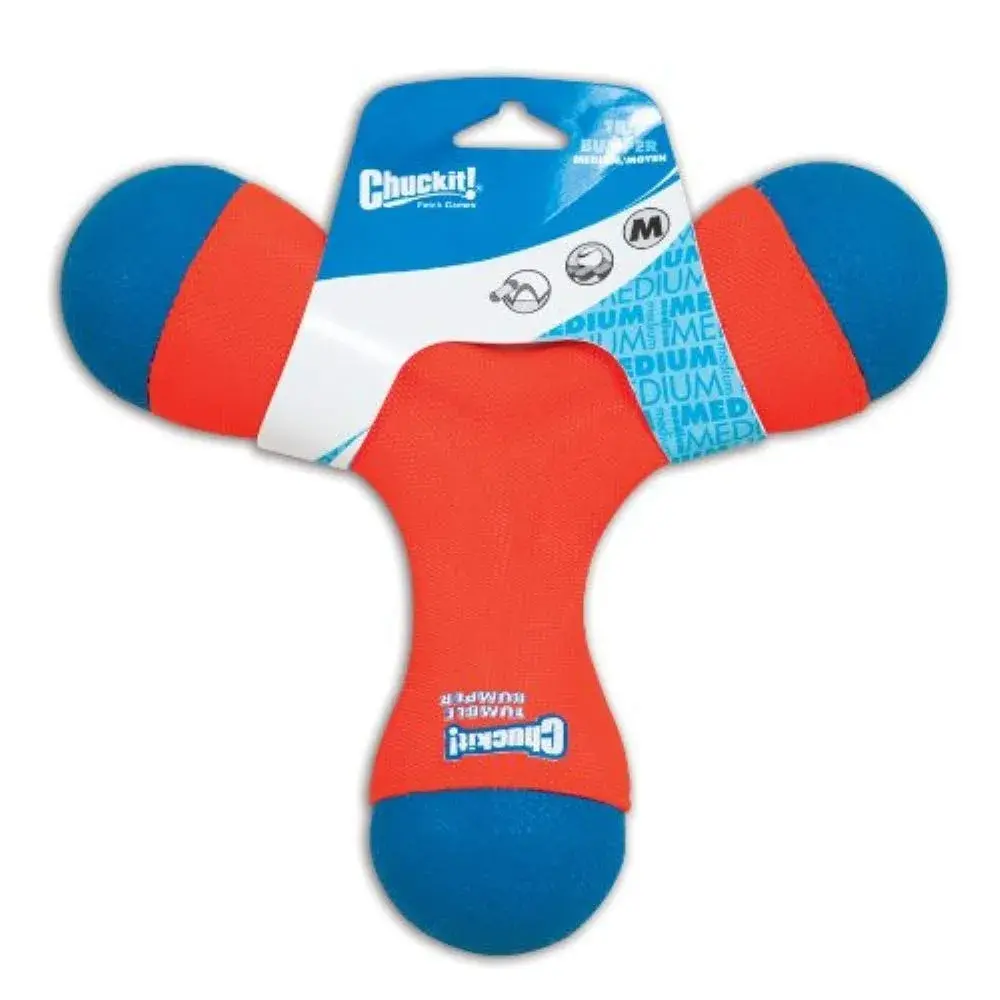 Chuckit! Tri-Bumper Fetch & Tug Dog Toy Medium | Floats & Tumbles for Exciting Fetch - view 3
