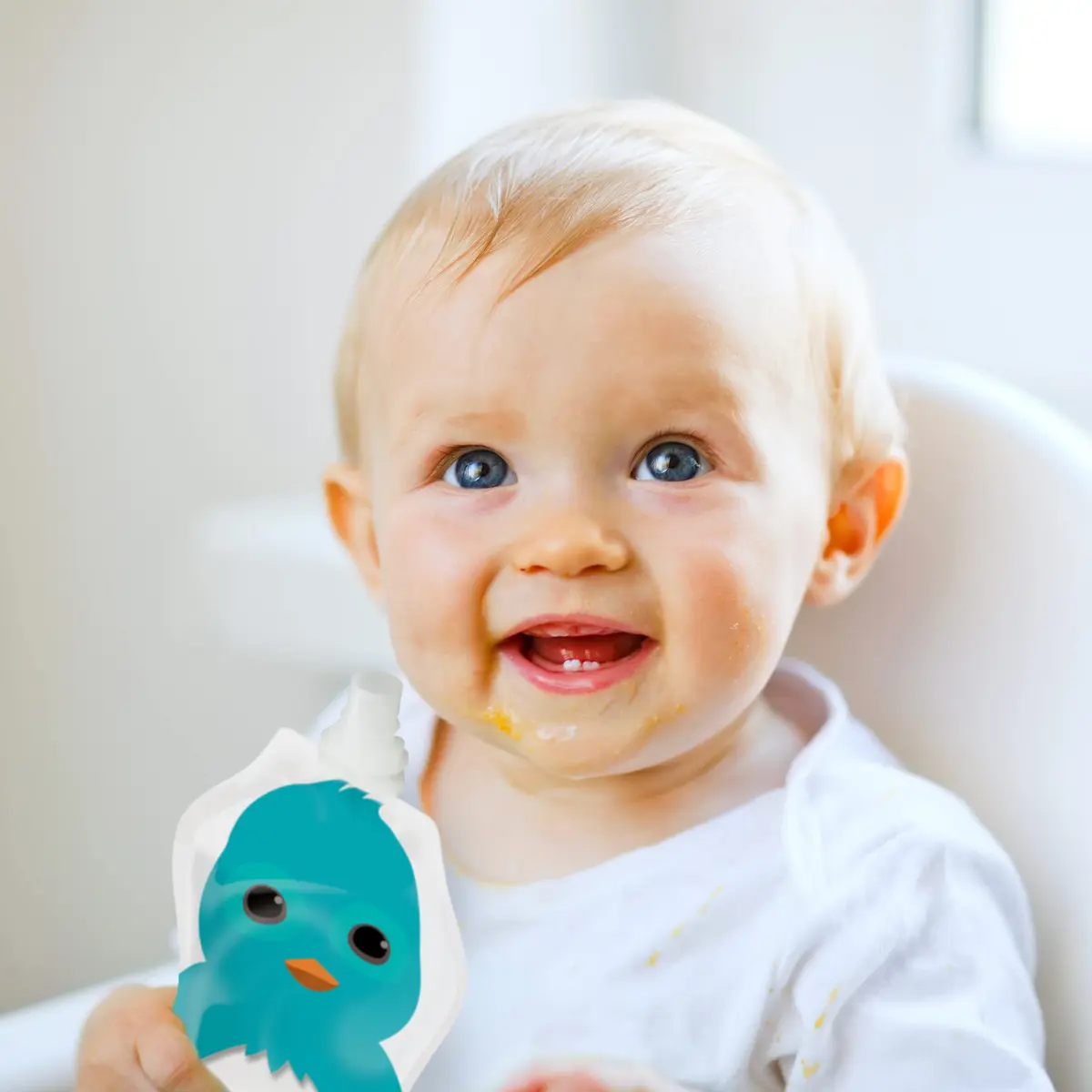 SQUOOSHI Reusable Baby Food Pouches 6 Pack | Eco-Friendly, BPA-Free, Travel-Ready - view 3