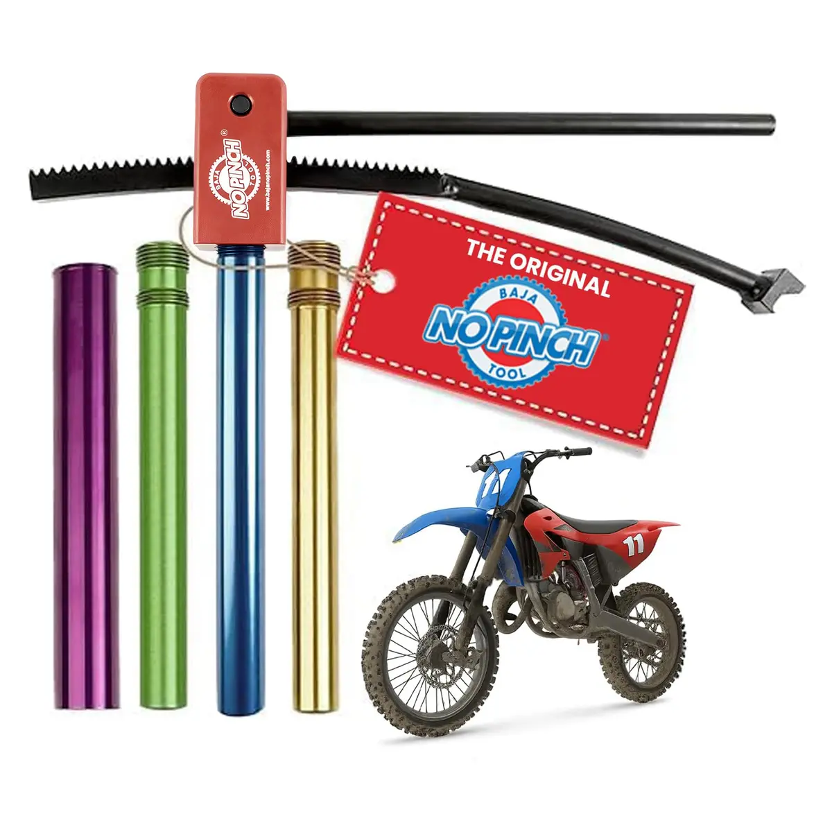BAJA NO PINCH Ultimate Kit Dirt Bike Tire Changer Tool 16-21 in | Effortless, Durable, USA-Designed - main product image
