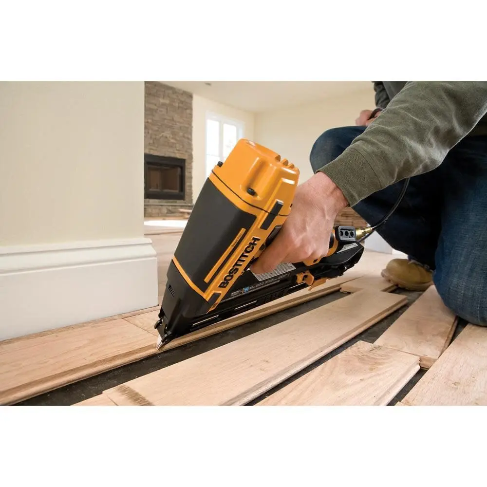 Bostitch BTFP72156 Smart Point 15GA FN Style Angle Finish Nailer Kit | Pneumatic Finish Nailer for Precision & Efficiency - view 4