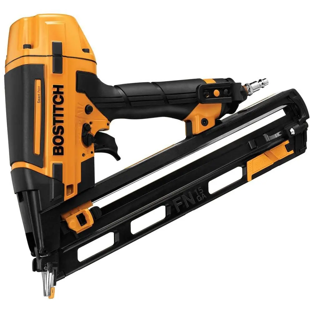 Bostitch BTFP72156 Smart Point 15GA FN Style Angle Finish Nailer Kit | Pneumatic Finish Nailer for Precision & Efficiency - main product image