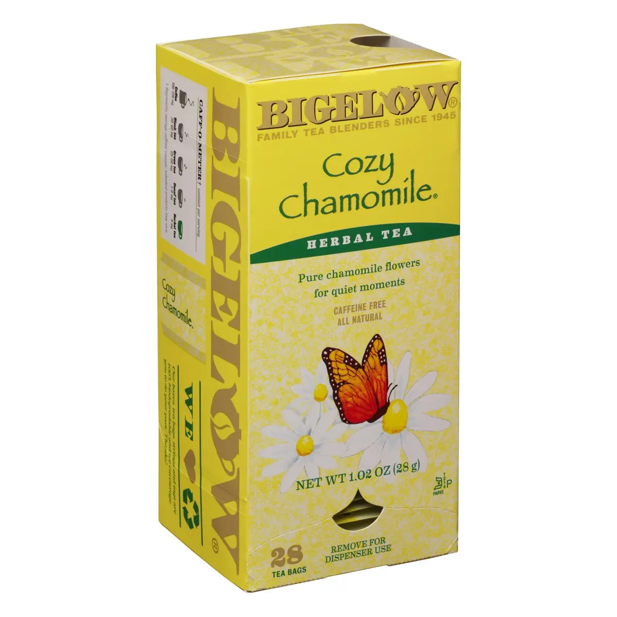 Bigelow Cozy Chamomile Herbal Tea Bags 28-Count Boxes (Pack of 6) Relaxing All Natural Gluten Free - main product image