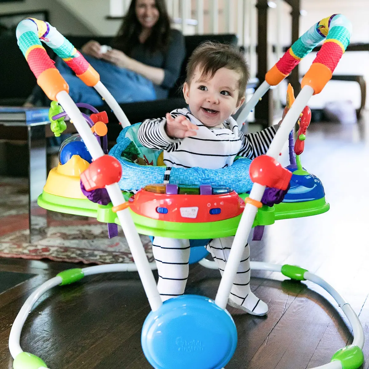 Baby Einstein Neighborhood Friends Activity Jumper with Lights and Music | 7.21 kg (15.9 lb) | 5 Height Positions - view 6