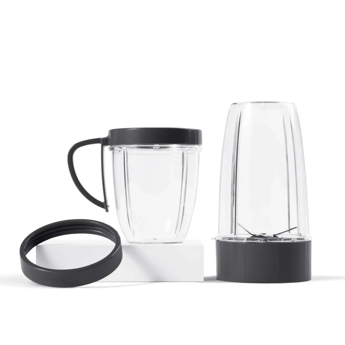 NutriBullet 24 oz. Cup & Blade Replacement Set | Stainless Steel Extractor Blade, BPA-Free Plastic Cups - view 2